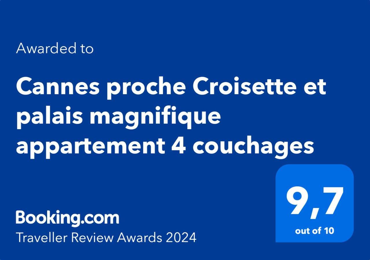 Cannes Proche Croisette Et Palais Magnifique Appartement 4 Couchages 외부 사진